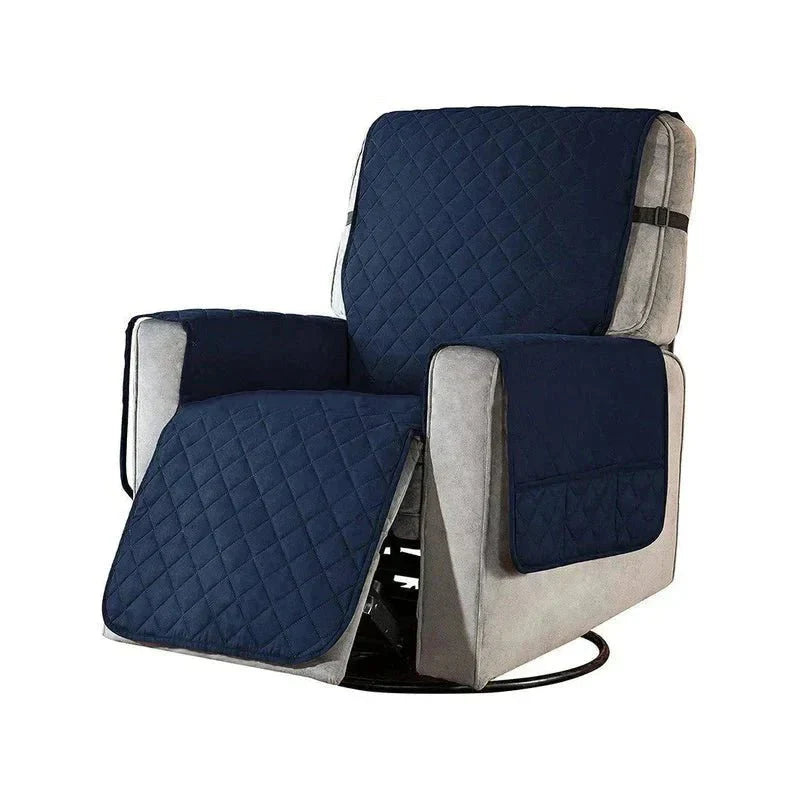 Universelt blødt lænestolsovertræk - Mørkeblå - Universelt blødt lænestolsovertræk- €25 - {{ product_tags }