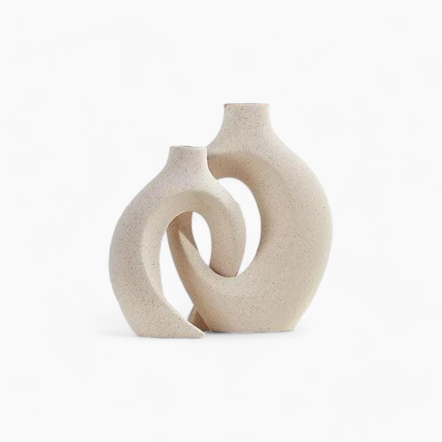 Urval af Japandi-vaser | Trendy og elegante vaser til moderne indretninger - Sats af to vaser - Urval af Japandi-vaser | Trendy og elegante vaser til moderne indretninger- €25 - {{ product_tags }
