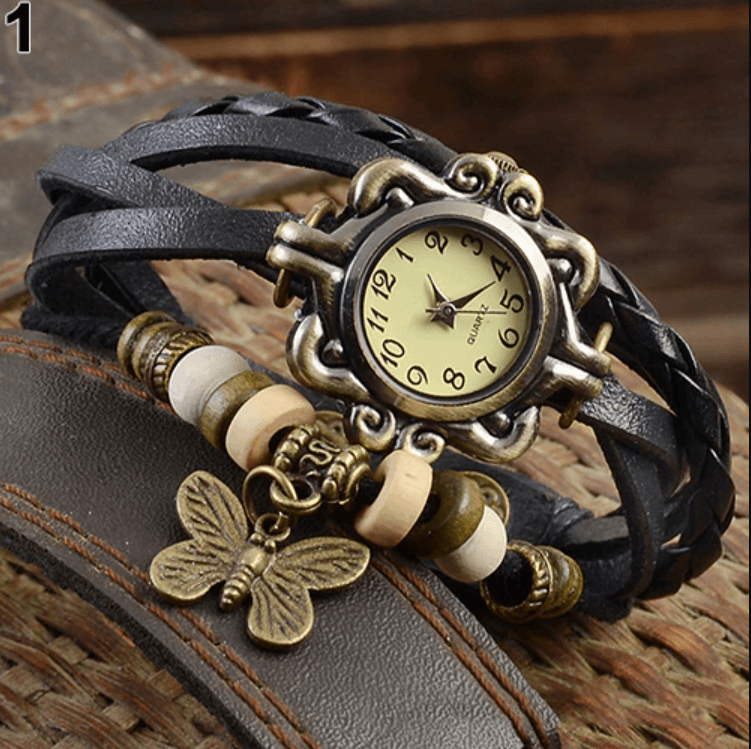 Vintage armbåndsur - Sort - watches - {{ product_tags }