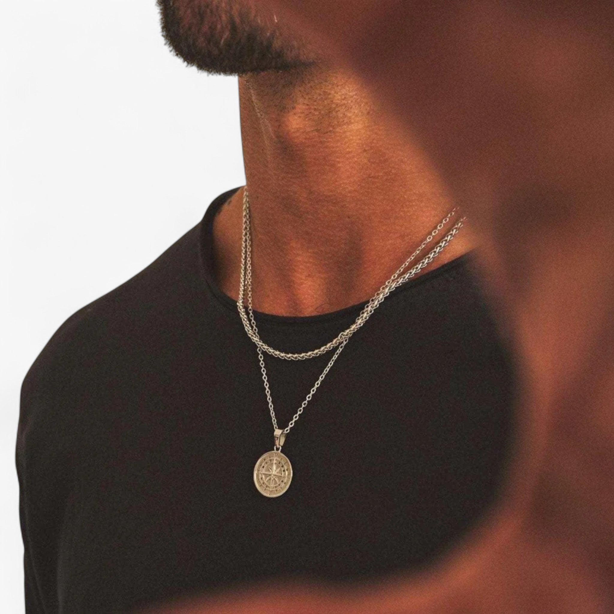 Lagdelte halskæder til mænd Vnox - - men's fashion - {{ product_tags }