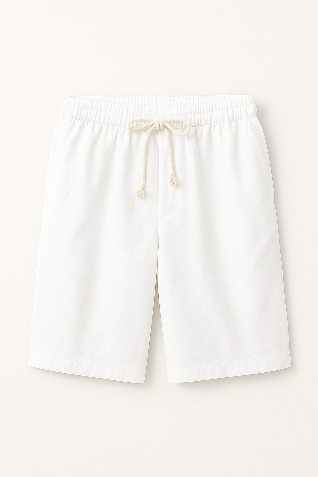 Aiden| Letvægttætte sommershorts i hør med snoretræk - Hvid - Aiden| Letvægttætte sommershorts i hør med snoretræk - €25 - {{ product_tags }
