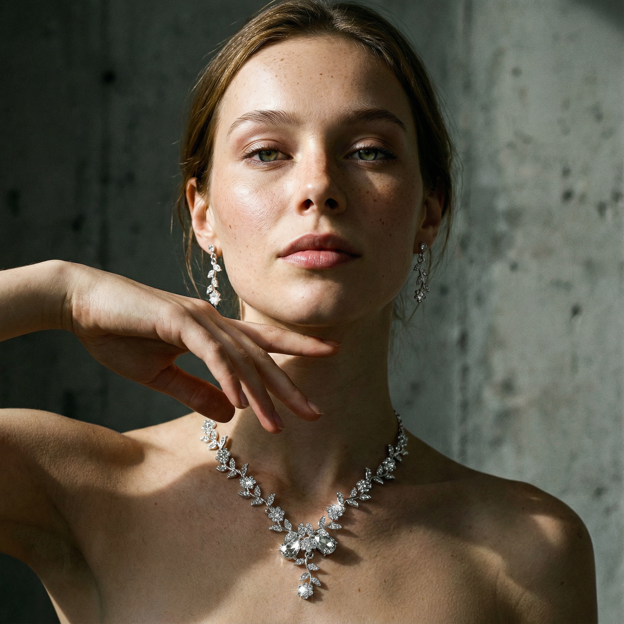 Dame Krystal Smykkesæt - - Dame Krystal Smykkesæt - €25 - {{ product_tags }