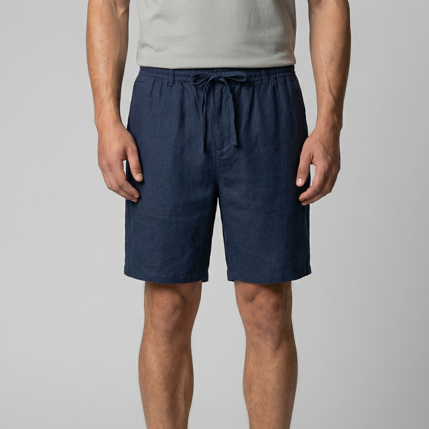 Herreshorts korte til sommer, afslappet pasform, åndbar
