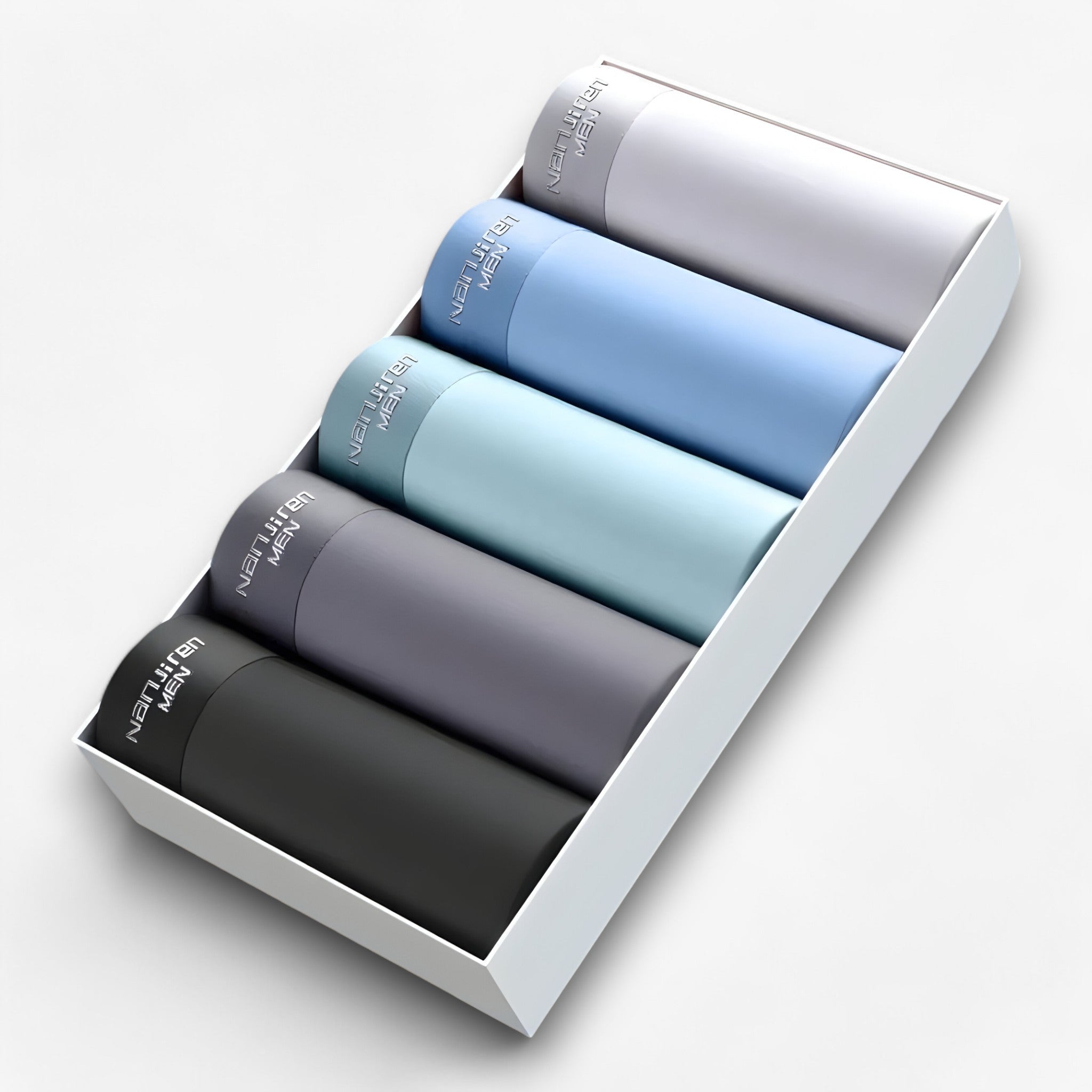 Leo | Herenslip - Åndbar og sømløs (5+5 gratis) - Sort-grå-grøn-lysblå-lysgrå - Leo | Herenslip - Åndbar og sømløs (5+5 gratis)- €25 - {{ product_tags }
