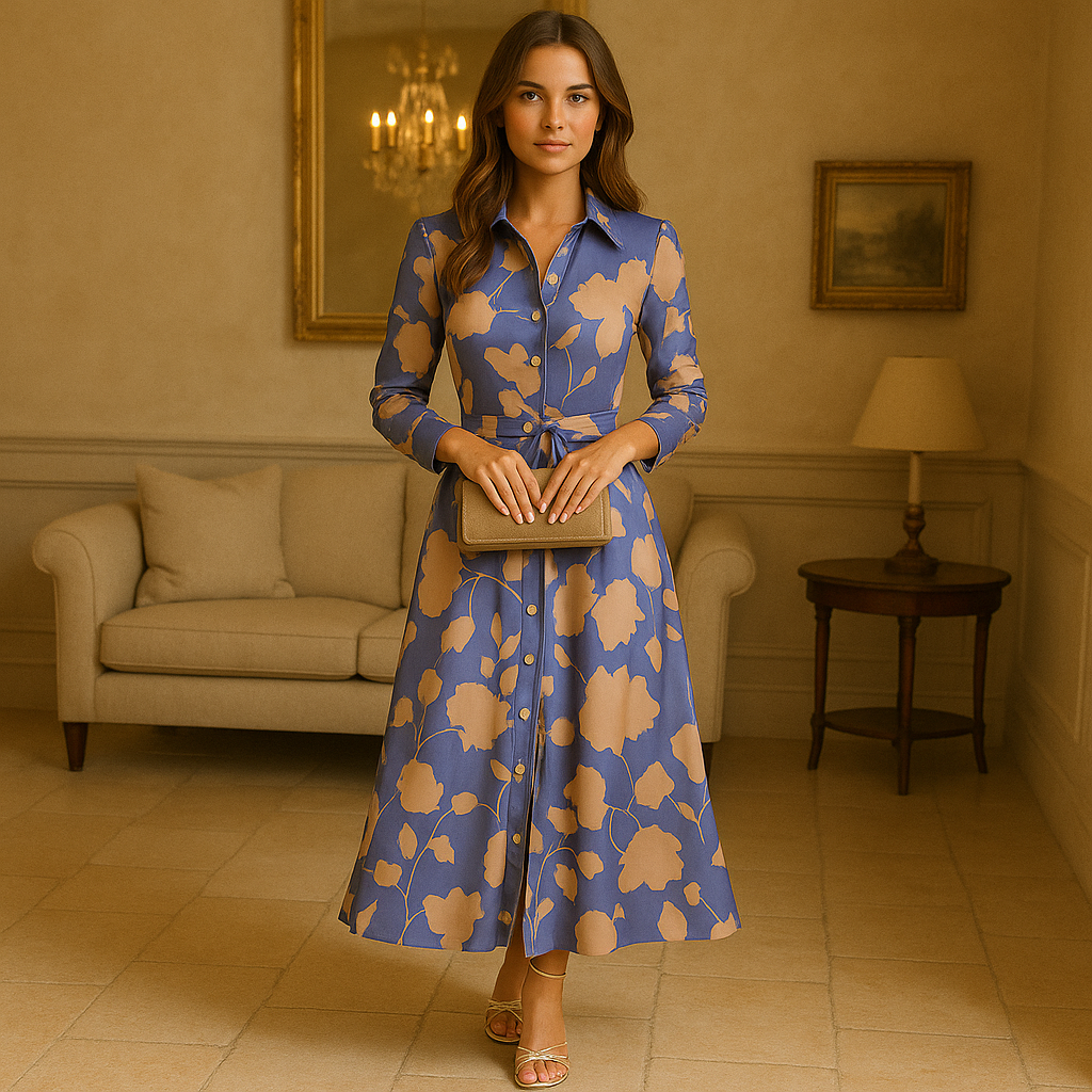 Flora - Klassisk Skjortekjole - - women's fashion - {{ product_tags }