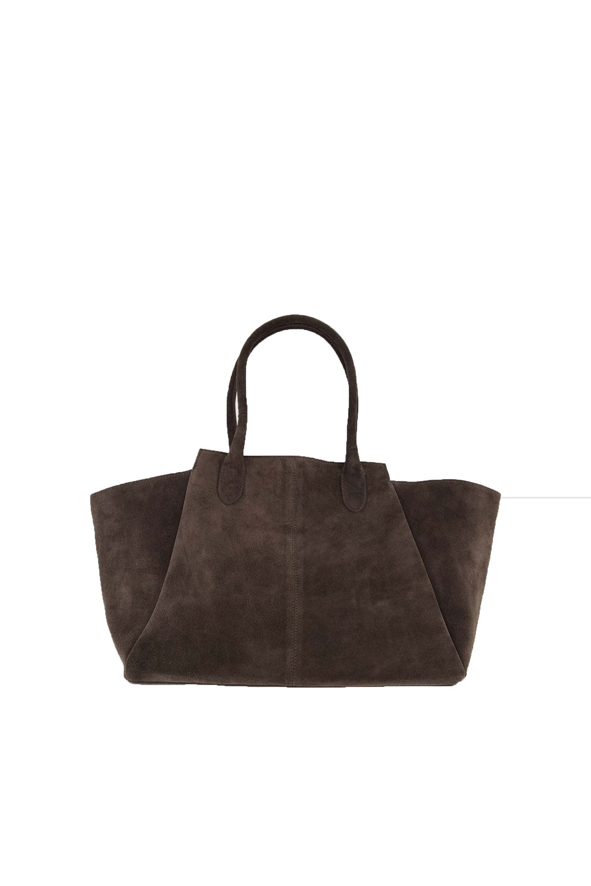 Suede Shopper Taske - Moerk Chokolade - Bag - {{ product_tags }
