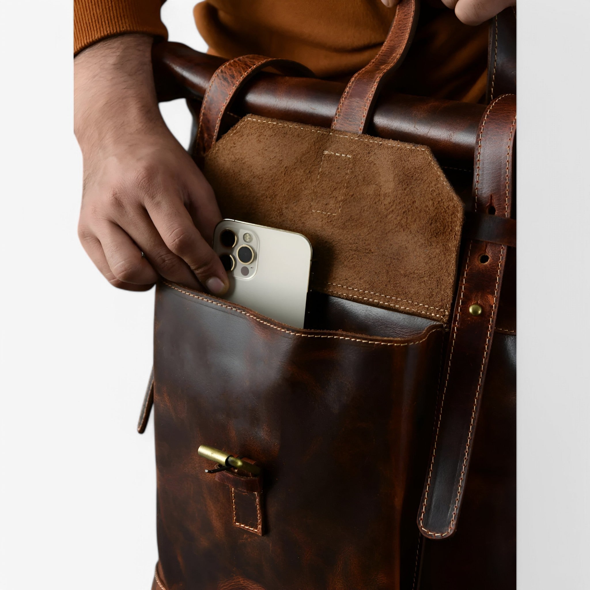 Saddleback | Brun rygsæk med rulletop - - bags - {{ product_tags }