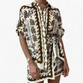 Luna | Abito camicia ispirato al boho con eleganza naturale