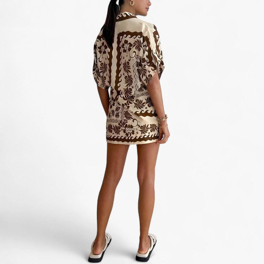 Luna | Boho-inspireret skjortekjole med naturlig elegance - - women's fashion - {{ product_tags }