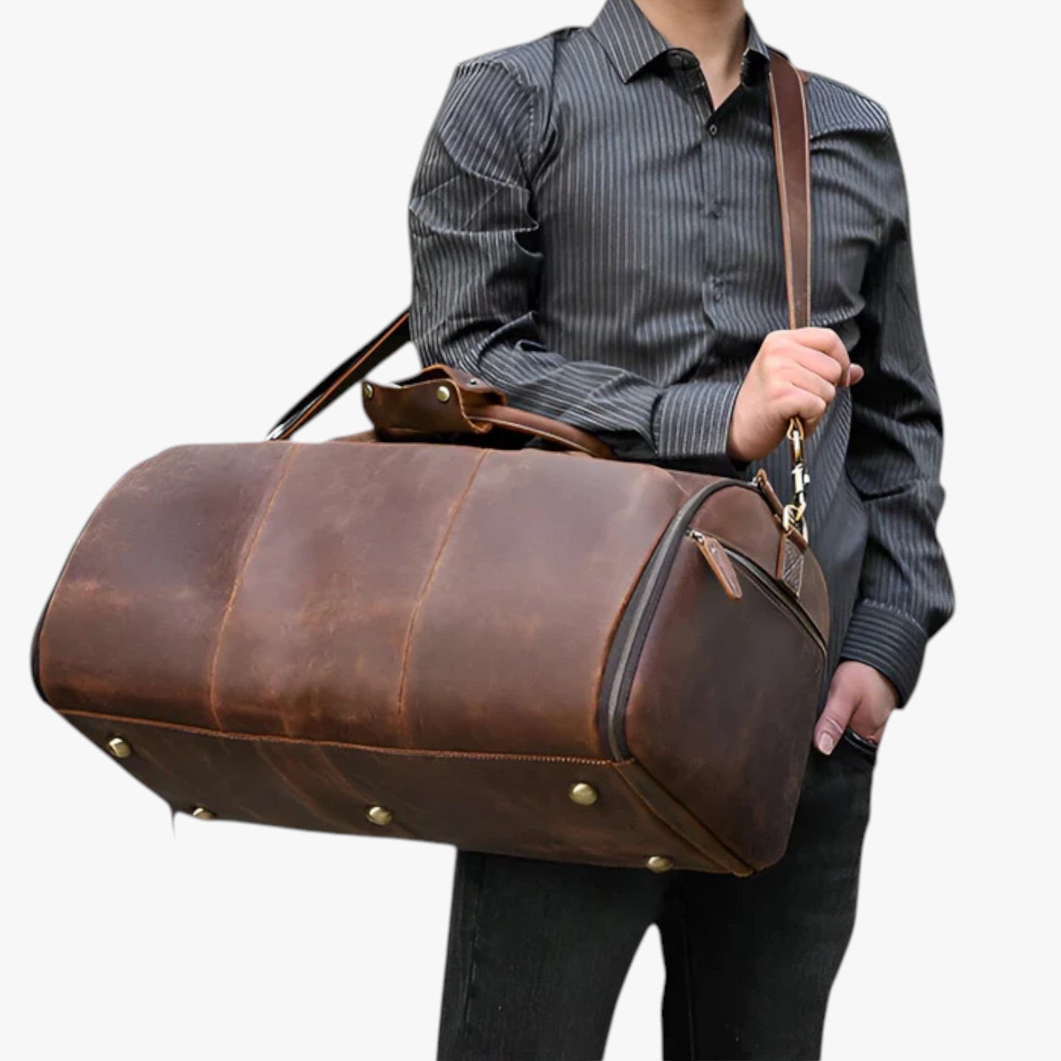 Lorenzo | Højkvalitets Rejsetaske i Fuld Læder - - bags - {{ product_tags }