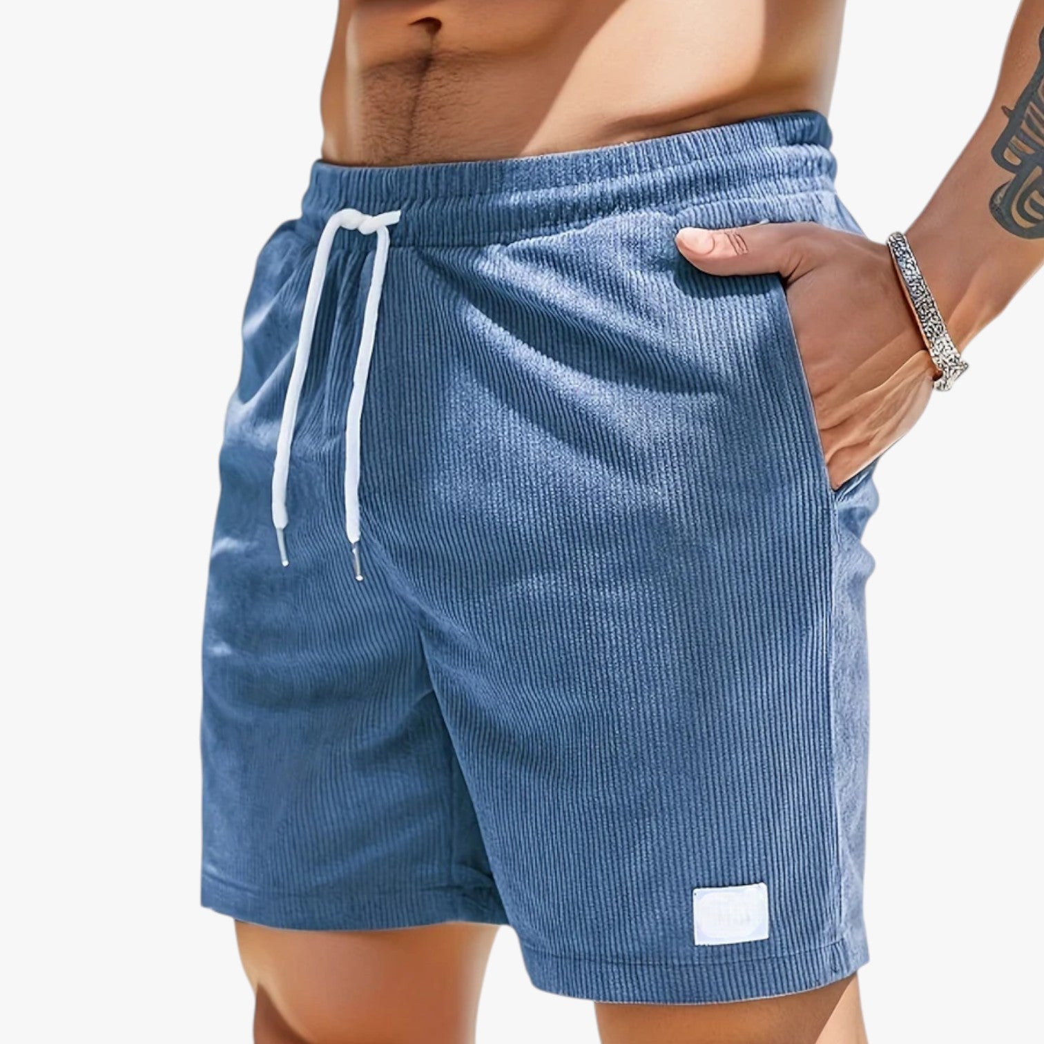 Marquis | Komfortable shorts - ideelle til afslappede dage og dynamiske aktiviteter - Blå - men's fashion - {{ product_tags }