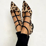 Birgitta | Heel Shoe with Leopard Strap