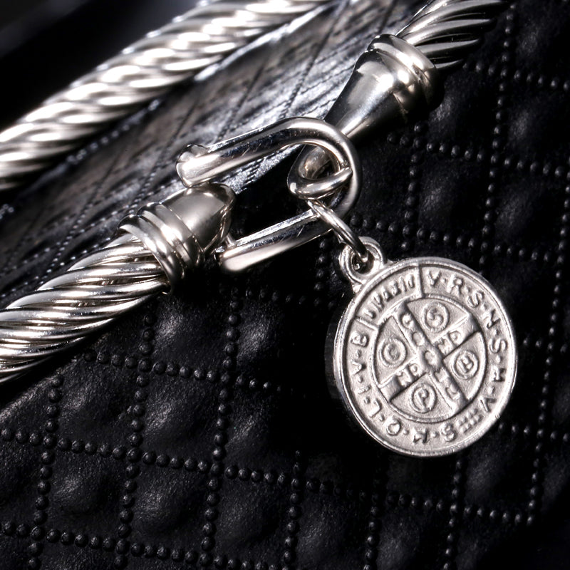 Anna | Charm Armbånd Saint Benedict Guld - Religiøst Lord/Lady Armbånd - - Bracelet - {{ product_tags }