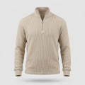 Herre Sweater - Lynlaaskrave med Vaffelstruktur