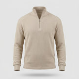 Herre Sweater - Lynlaaskrave med Vaffelstruktur