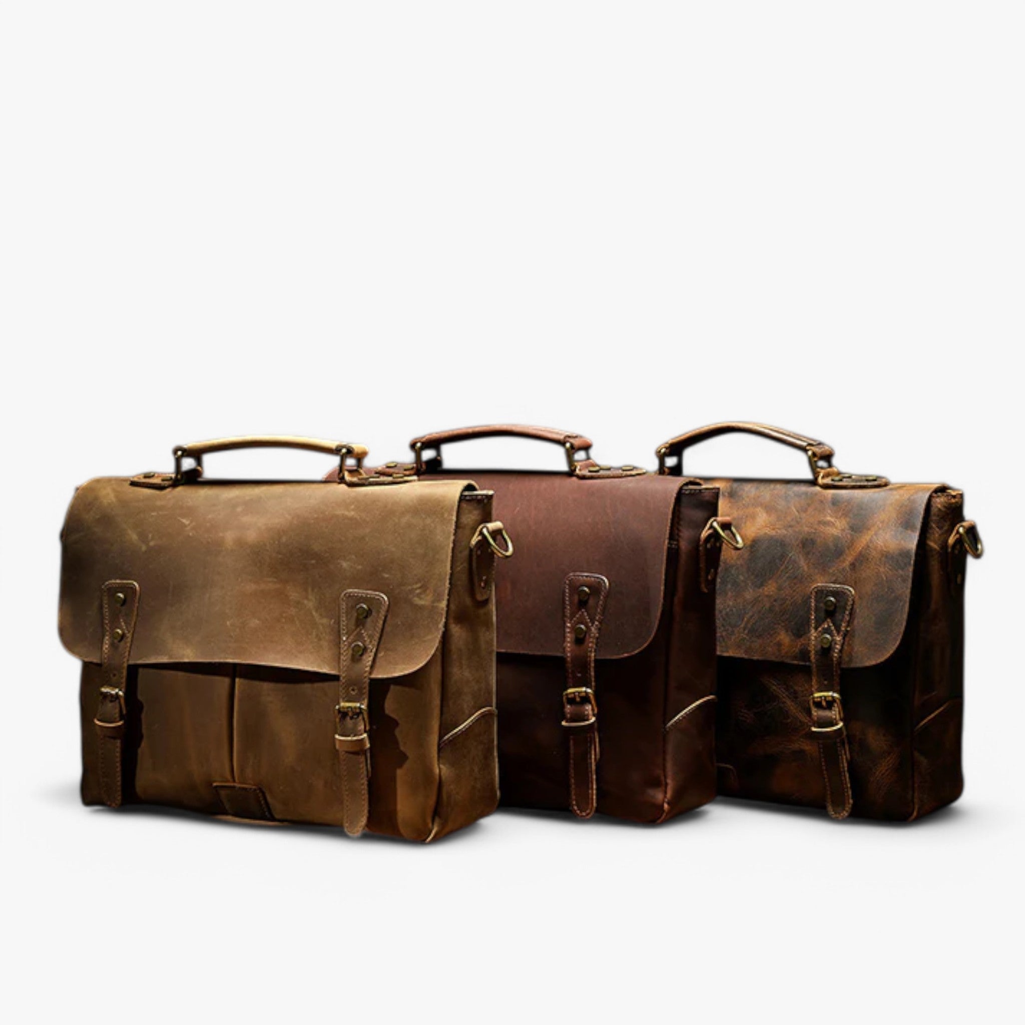 Matthew | Vintage læder skuldertaske - - bags - {{ product_tags }