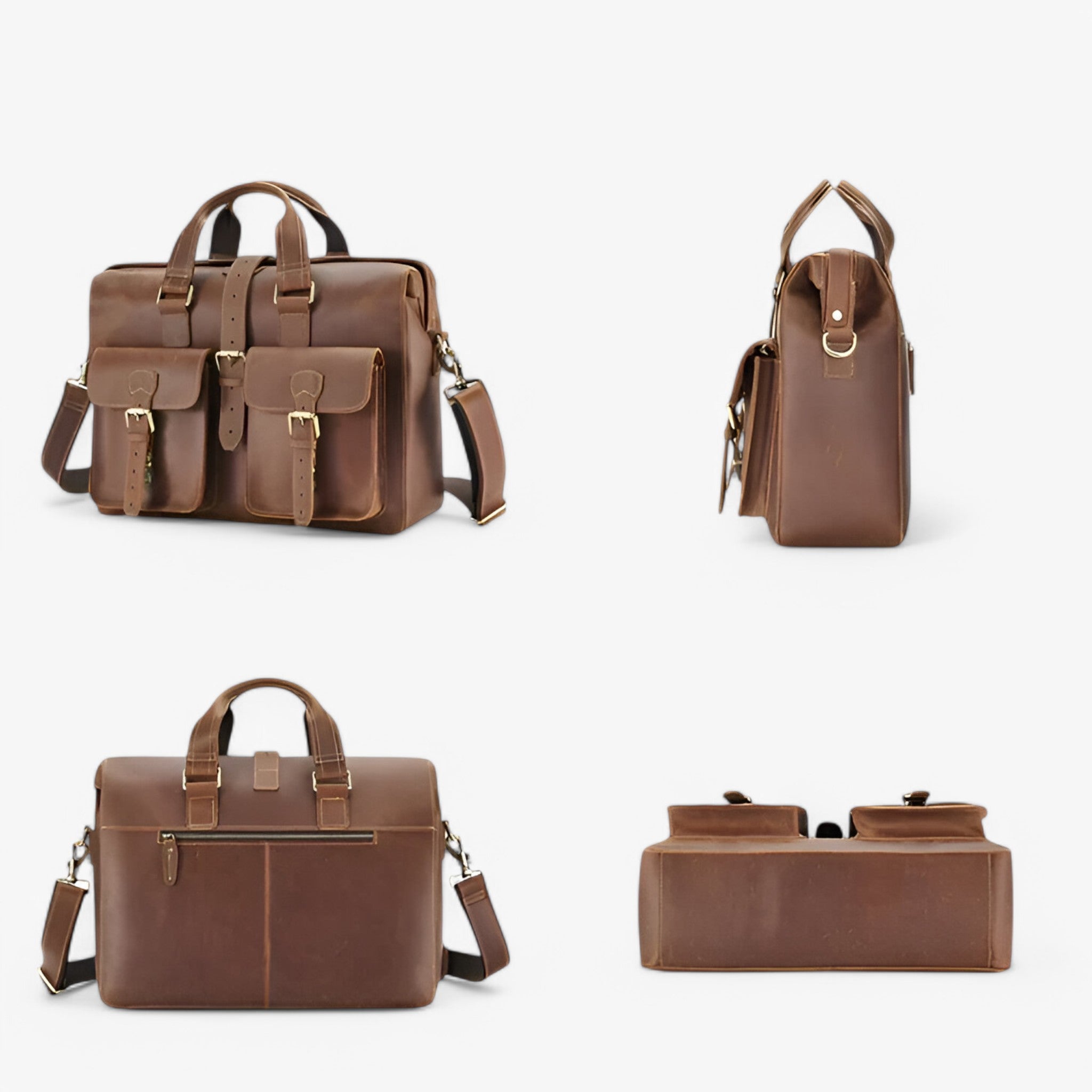 Alessio | Højkvalitets Dokumentmappe i Fuld Læder - - bags - {{ product_tags }