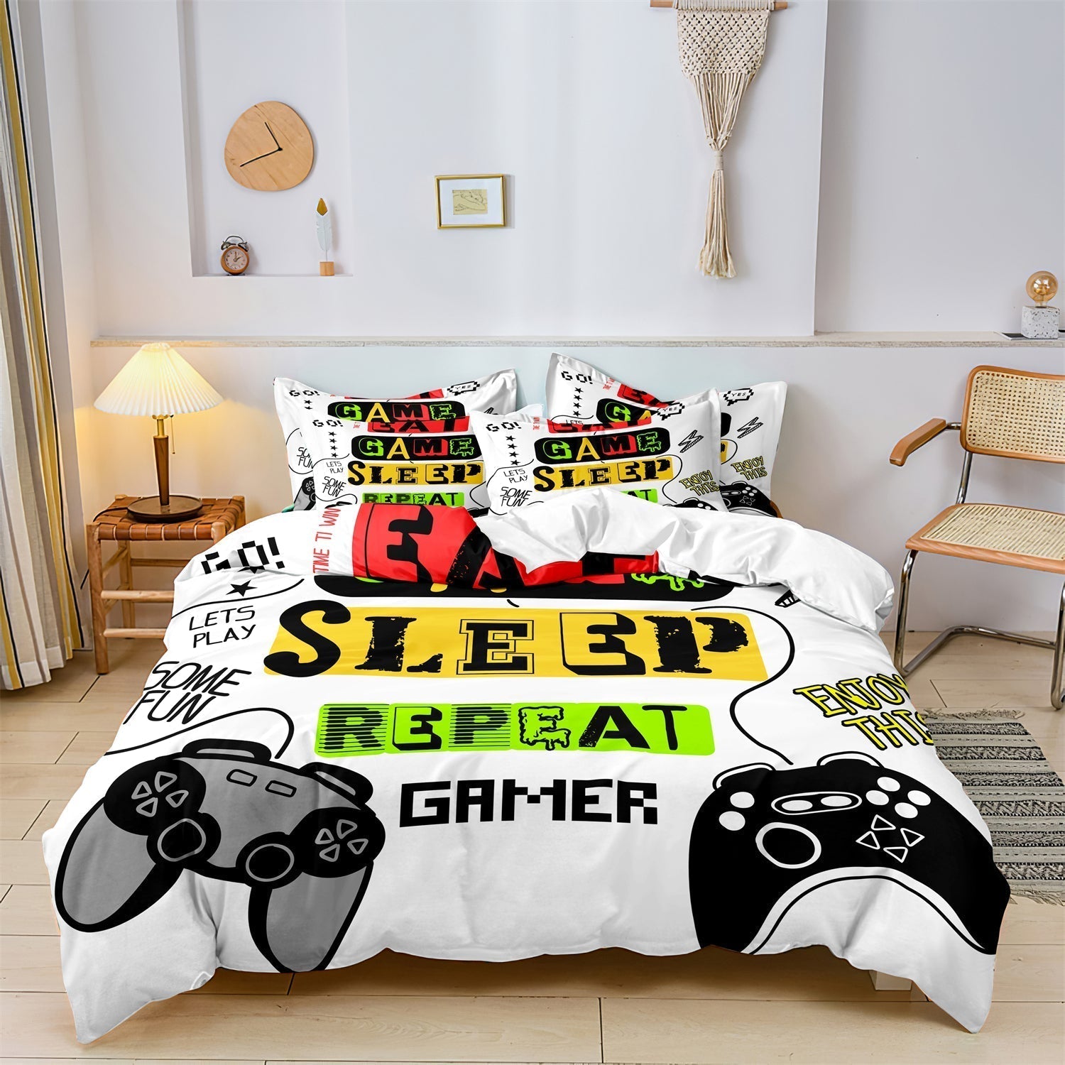 CoolCovers - Dynebetræk til børn Gamer | Teenager | Børneværelse - EU King - baby - {{ product_tags }