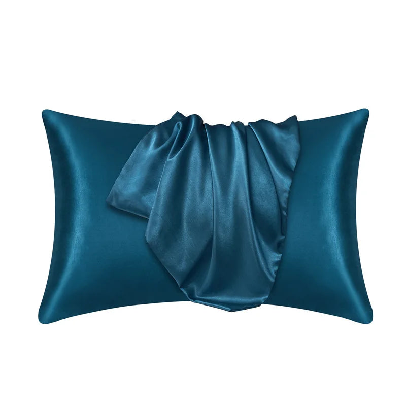 Mulberry Silkepudebetræk - Luksuriøs Sovekomfort - Påfugleblå - Home Decor - {{ product_tags }