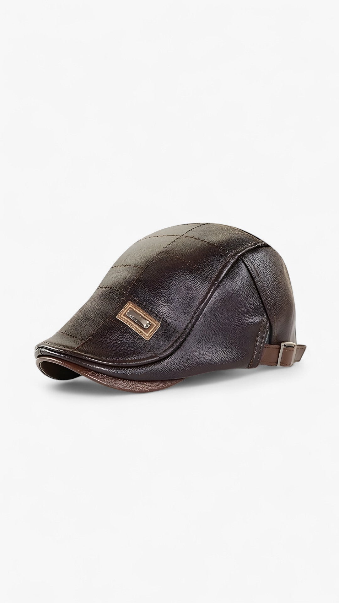 FlatCap™ - Retro læder hue til mænd (1+1 GRATIS) - Mørk brun - FlatCap™ - Retro læder hue til mænd (1+1 GRATIS) - €25 - {{ product_tags }
