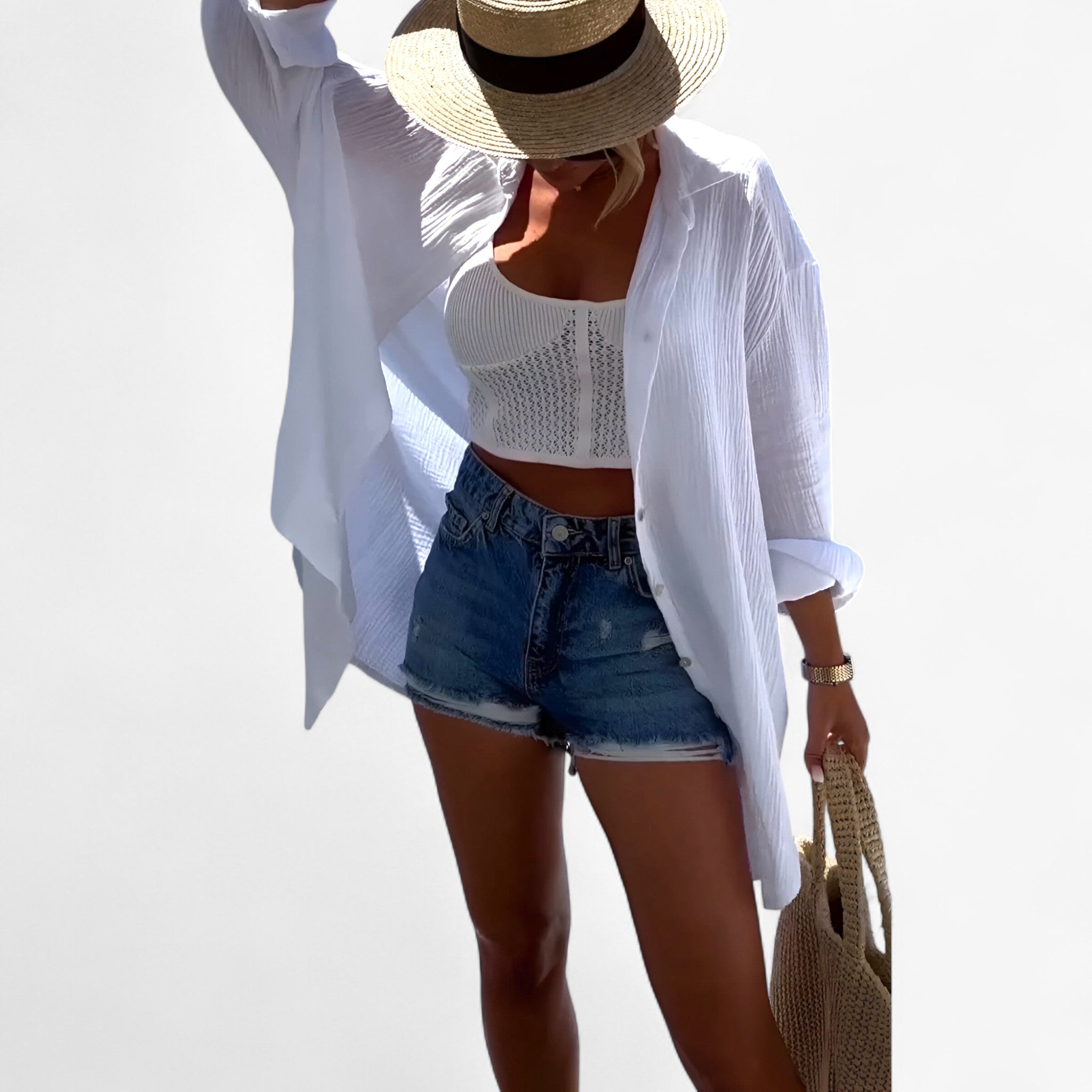 Freja | Paillet Strandbluse – Chic og trendy - - women's fashion - {{ product_tags }