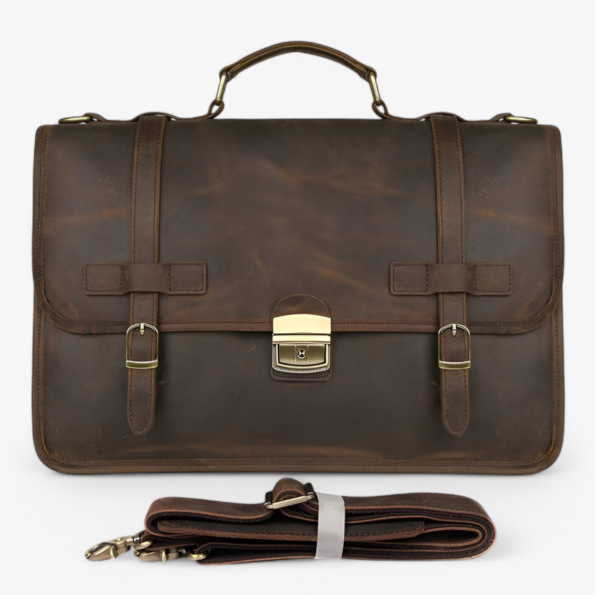 JMD | Elegant lædermappe - Mørkebrun - bags - {{ product_tags }