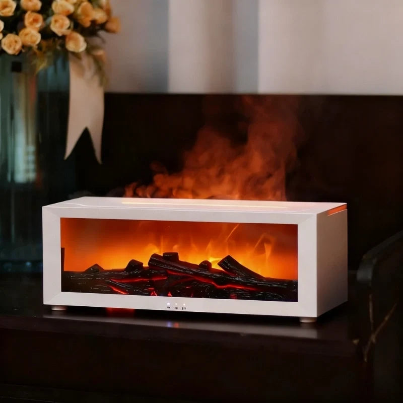 HearthGlow Flamme-Luftfugter – Hyggelig Ild-Effekt Diffusor
