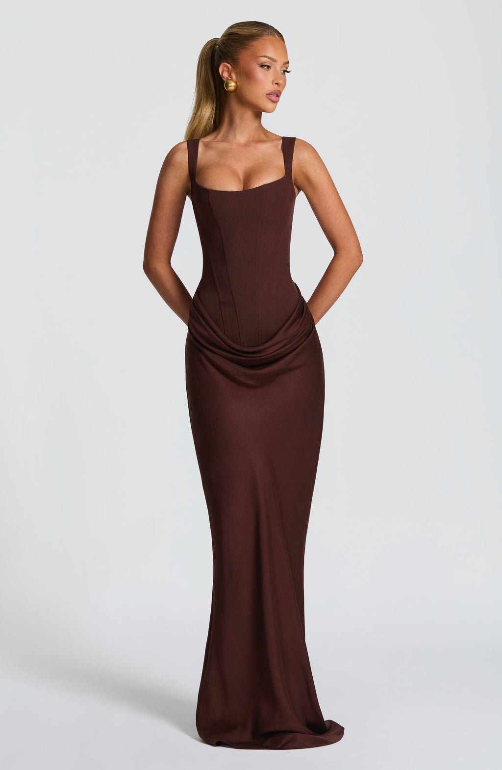 Anne | Kvinder's Hourglass Maxi Kjole