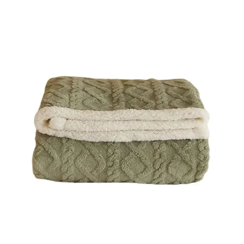 Tykt Lammeuld Vintertæppe - Ultravarmt Plaid - - Home Decor - {{ product_tags }