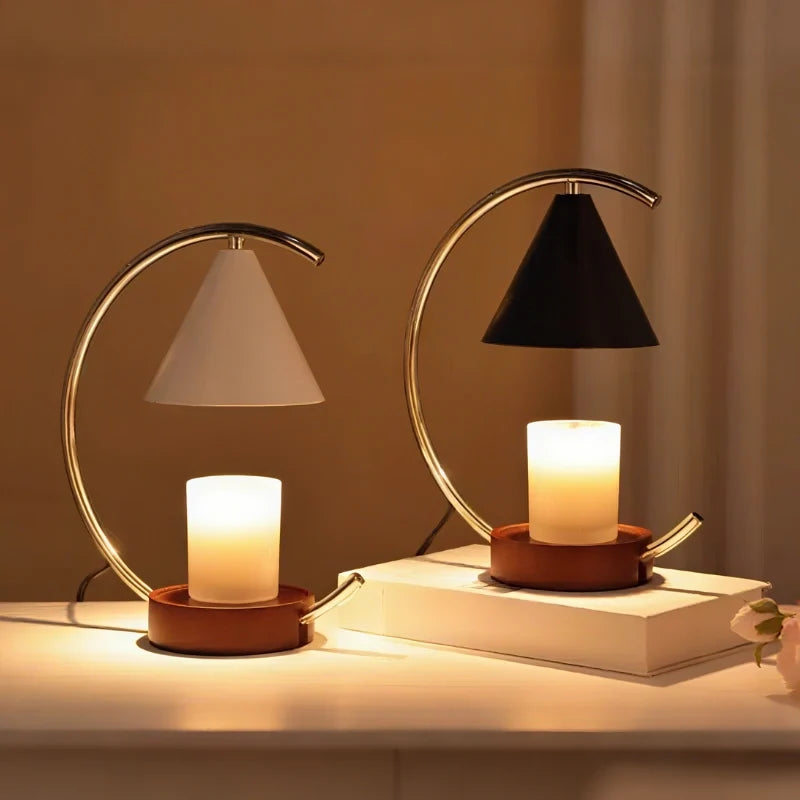 Moonveil Vokslampe – Elegant Lys- & Voksvarmer