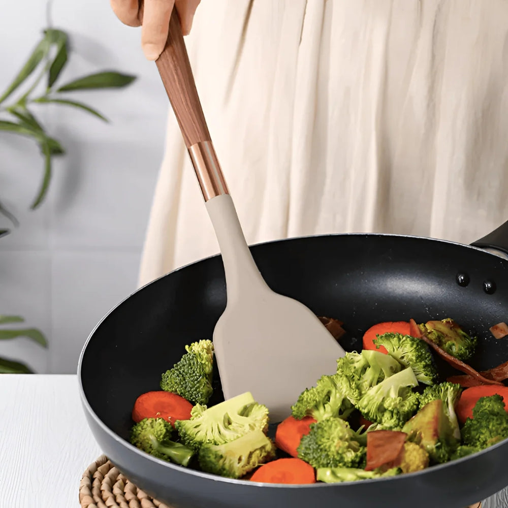 Køkkenredskabssæt i silikone - 10 varmebestandige dele - - Cooking Utensils - {{ product_tags }