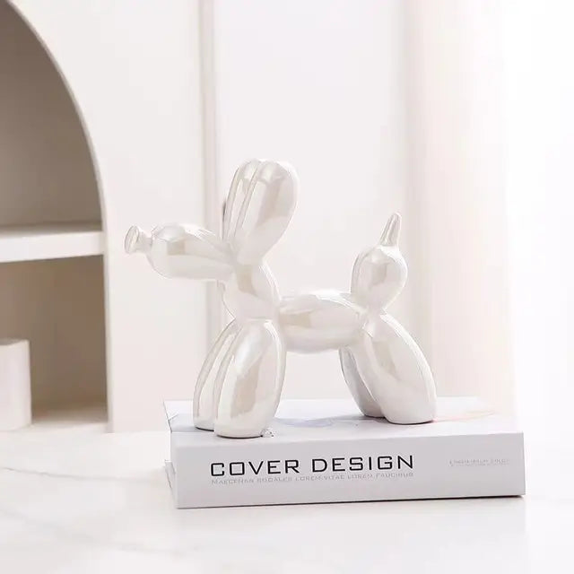 PuffyPooch - Ballon Hund Skulptur - Hvid - house & garden - {{ product_tags }