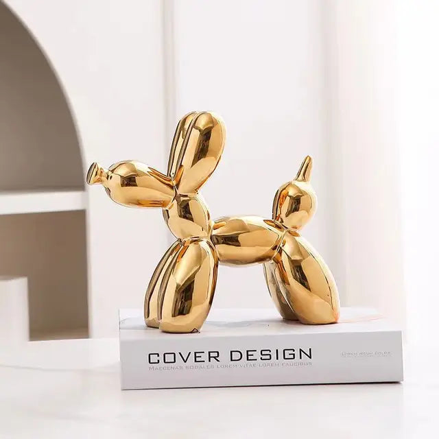 PuffyPooch - Ballon Hund Skulptur - Guld - house & garden - {{ product_tags }