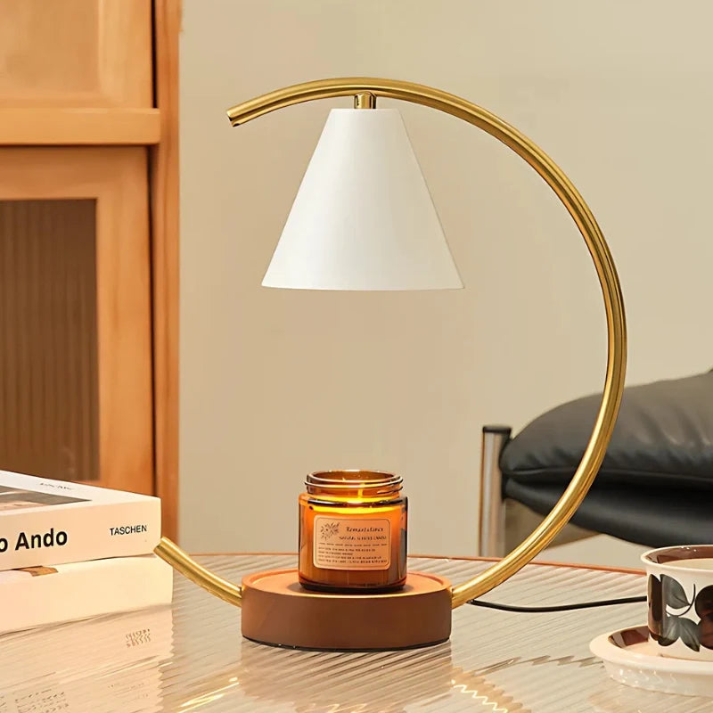 Moonveil Vokslampe – Elegant Lys- & Voksvarmer