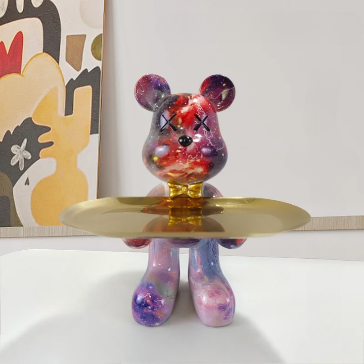 CraftBear - Bjørnestatue med bakke - Fugl Føniks - CraftBear - Bjørnestatue med bakke - €25 - {{ product_tags }