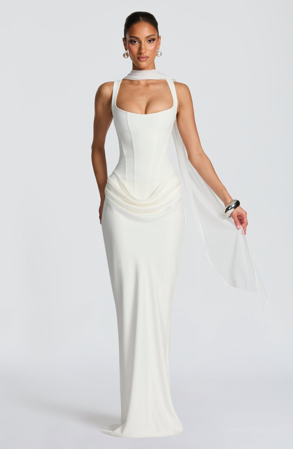 Anne | Kvinder's Hourglass Maxi Kjole