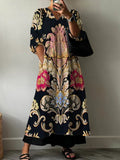 Elegant print kjole Clara