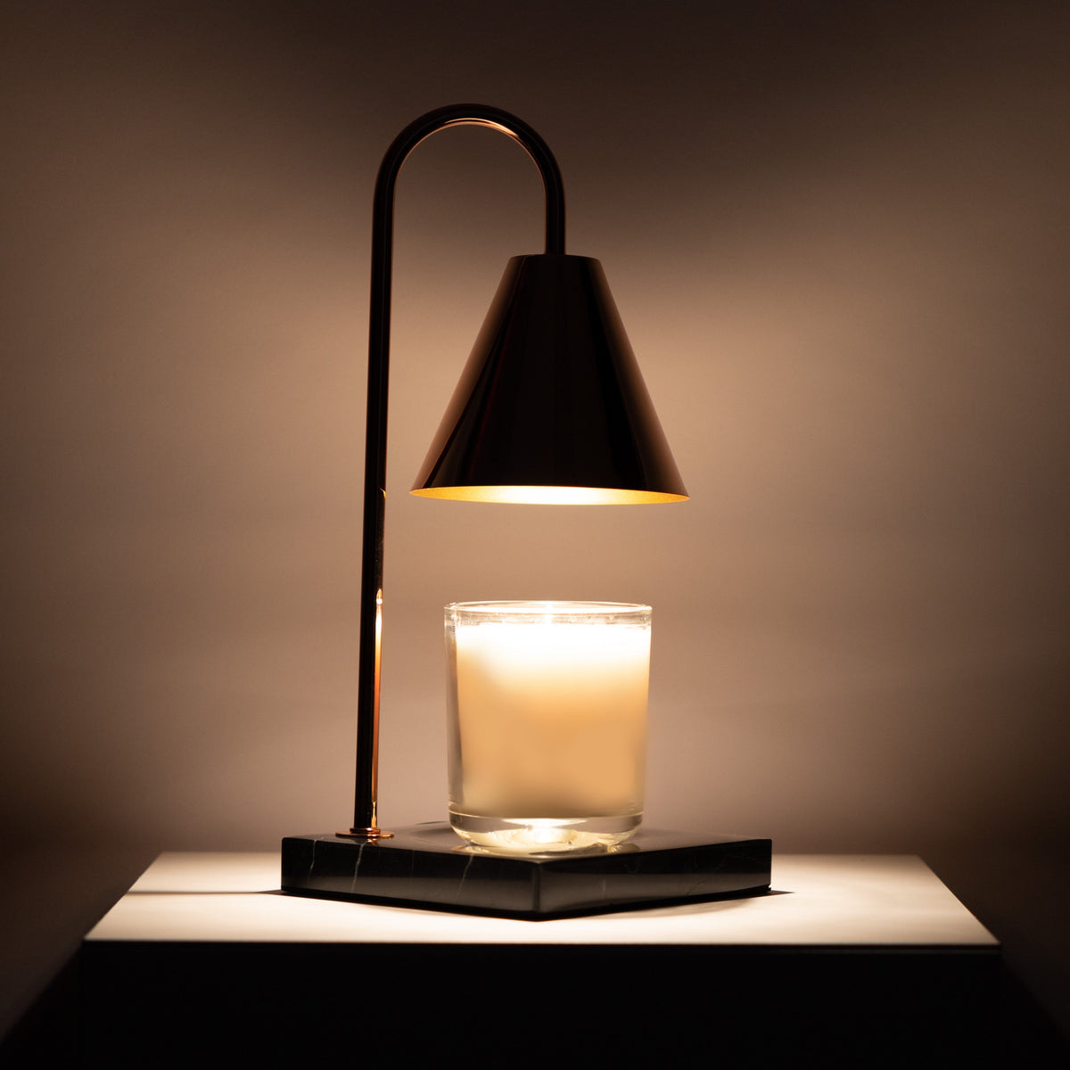 Marmor Duftlys Varmelampe - Flammefri Vokssmeltelampe med Timer - - Winter Gadgets - {{ product_tags }