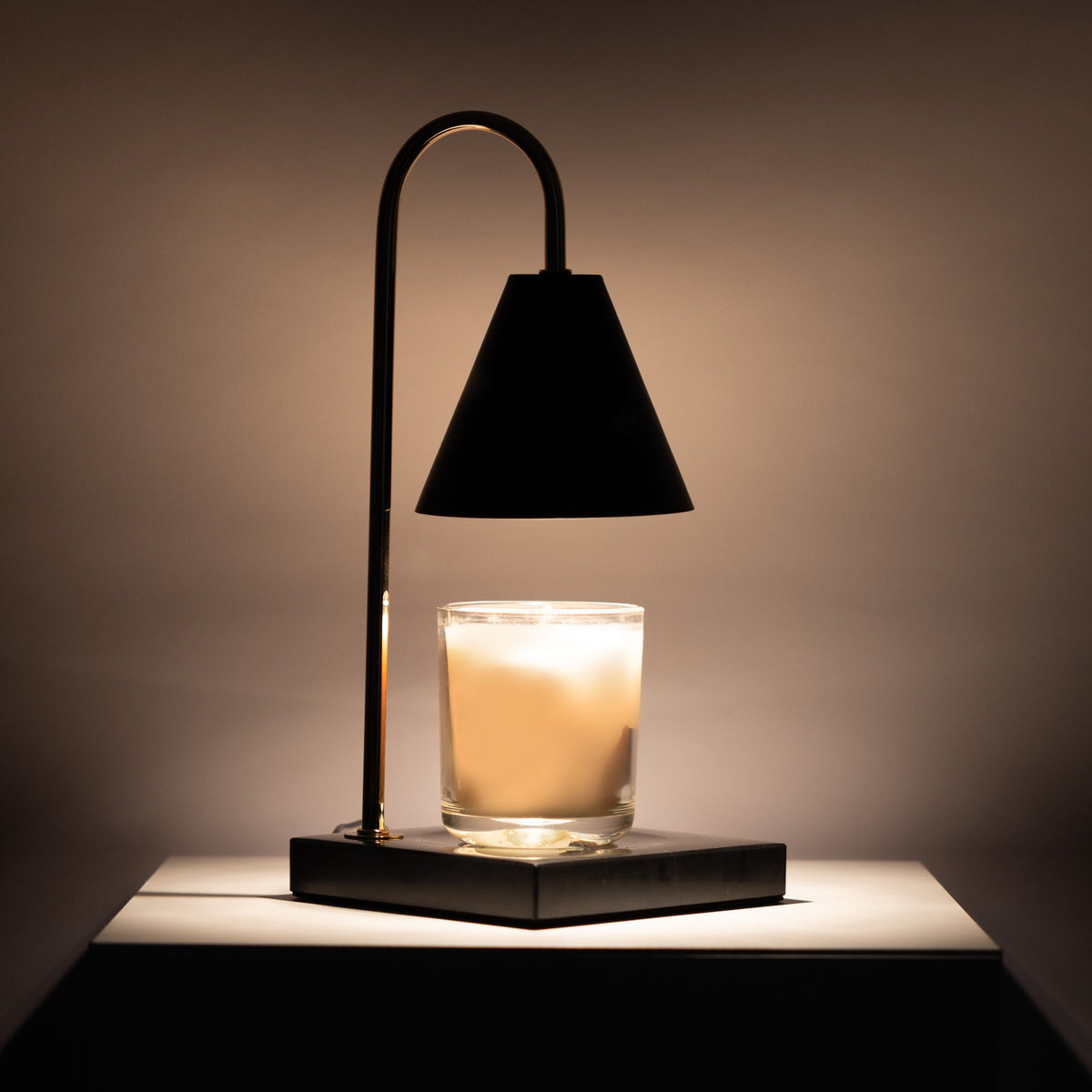 Marmor Duftlys Varmelampe - Flammefri Vokssmeltelampe med Timer - - Winter Gadgets - {{ product_tags }