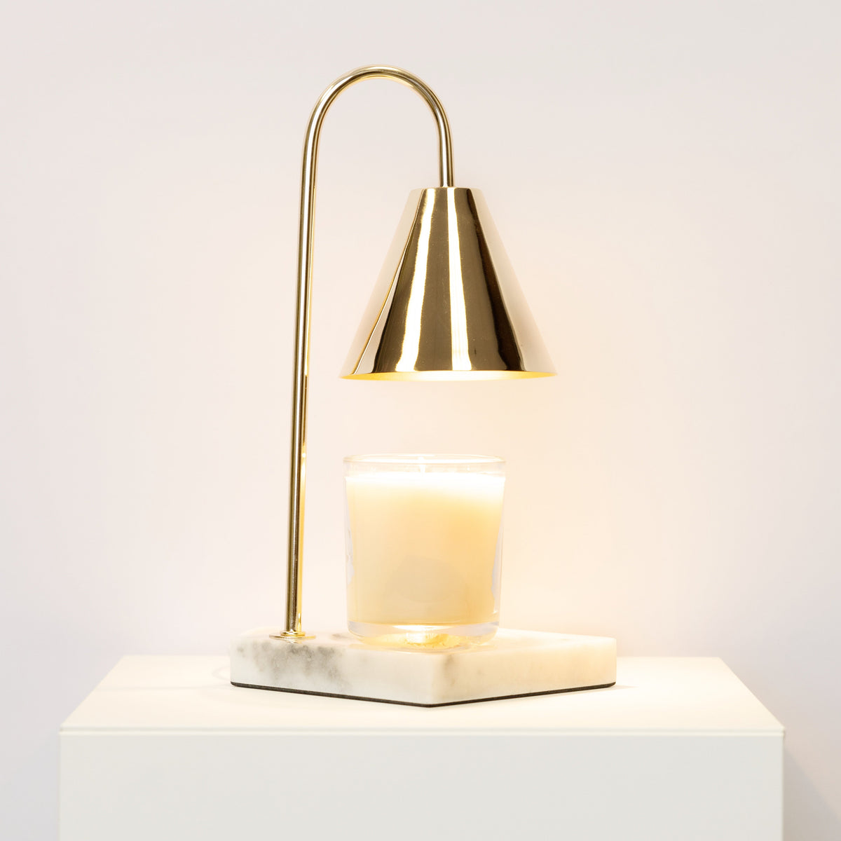 Marmor Duftlys Varmelampe - Flammefri Vokssmeltelampe med Timer - - Winter Gadgets - {{ product_tags }