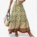 Leonie | Gonna Maxi Boho med Ikat-Print