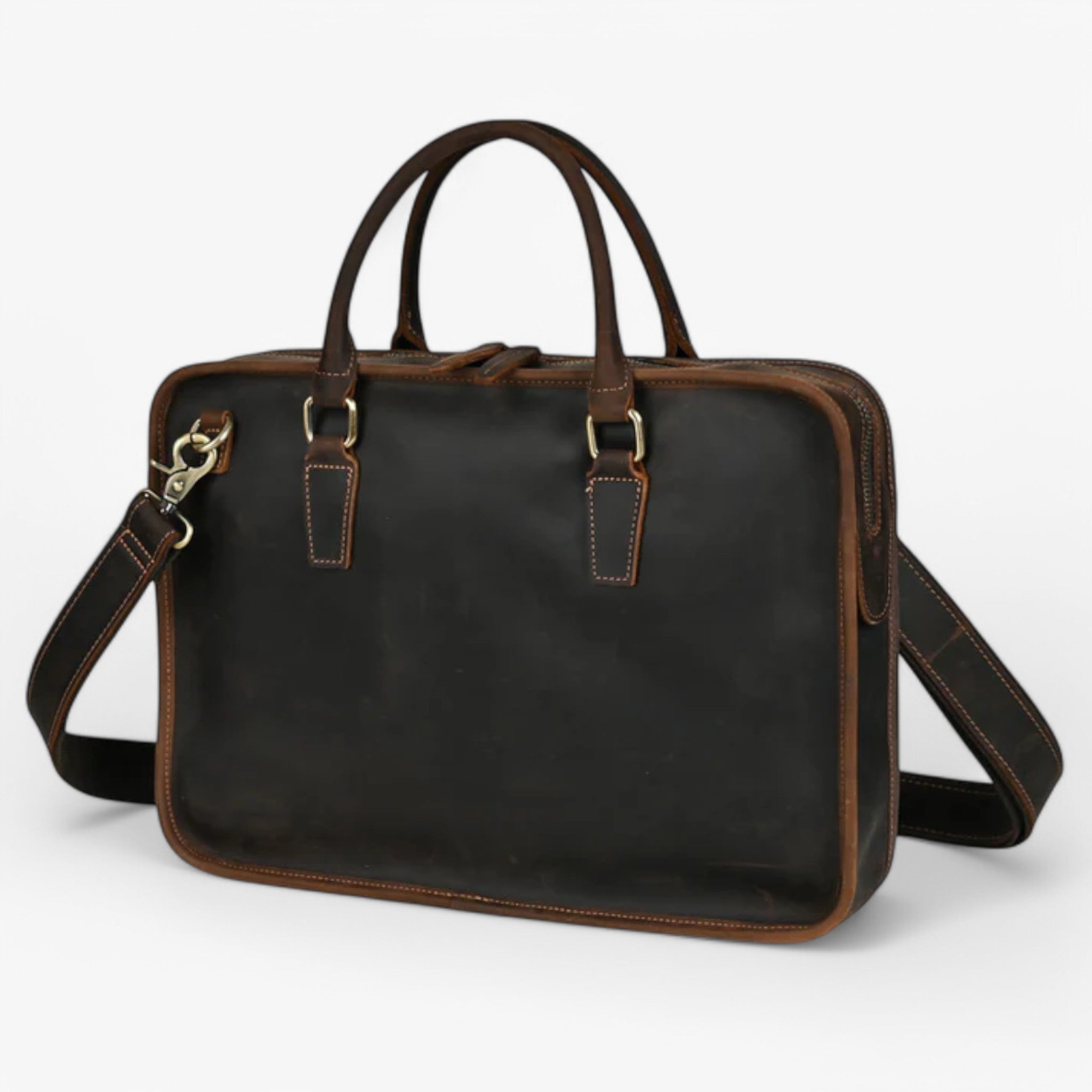 Ugo | Computertaske i læder med skulderrem - - bags - {{ product_tags }