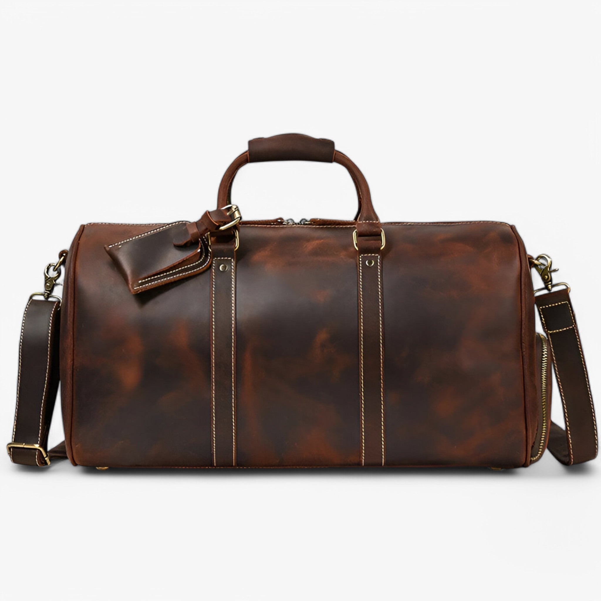 Gonzalo | Rejsetaske i Fuld Læder - Marron - bags - {{ product_tags }