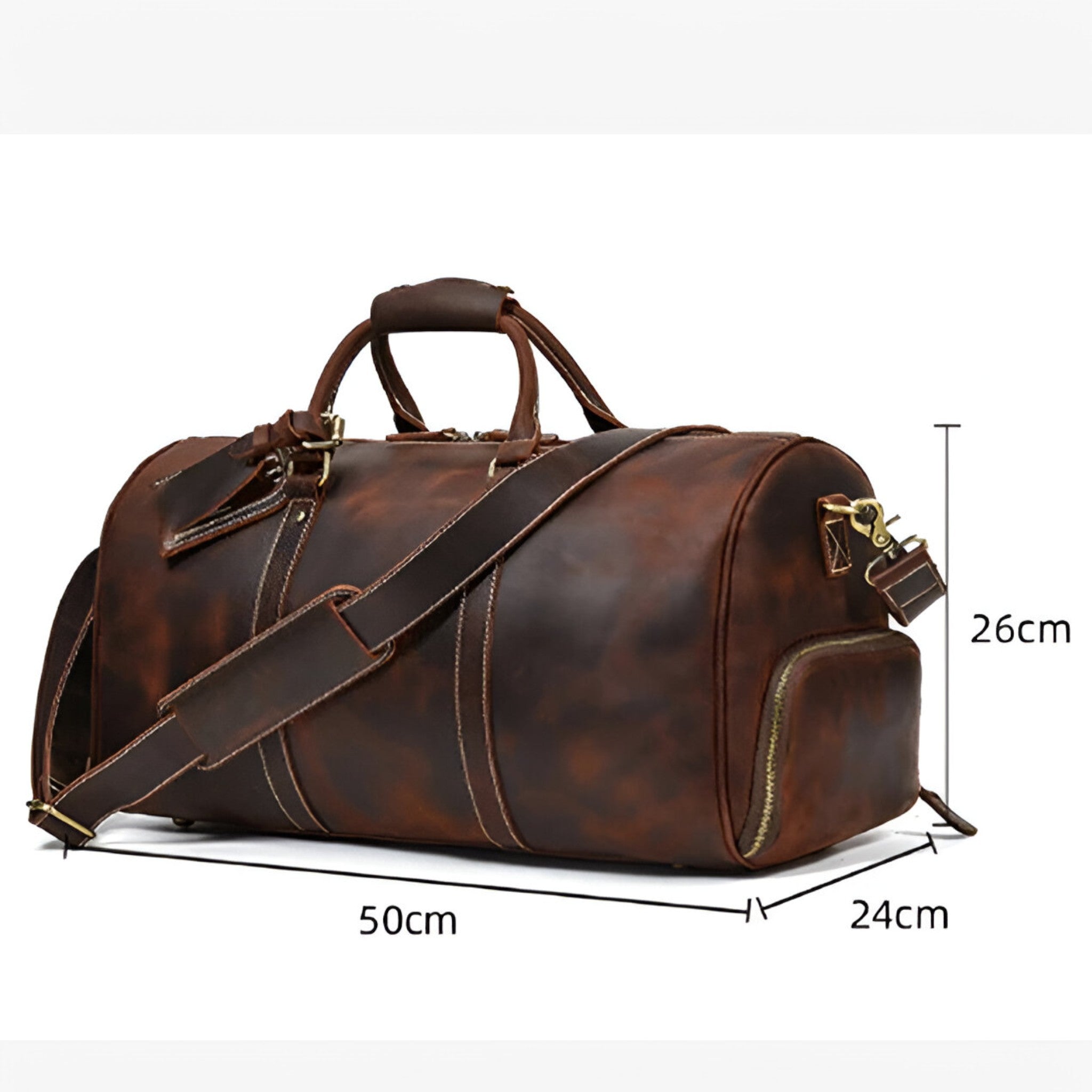 Gonzalo | Rejsetaske i Fuld Læder - - bags - {{ product_tags }