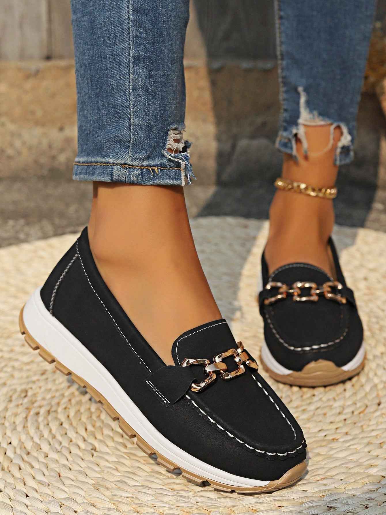 Olga | Elegante Loafer med Schnallen-Detail