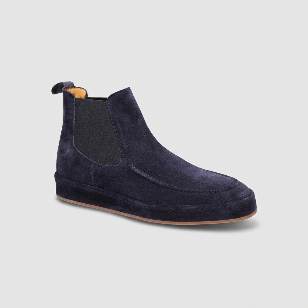 Herre Ruskind Chelsea Boot - Ruskindssaale med Elastisk Sidestykke