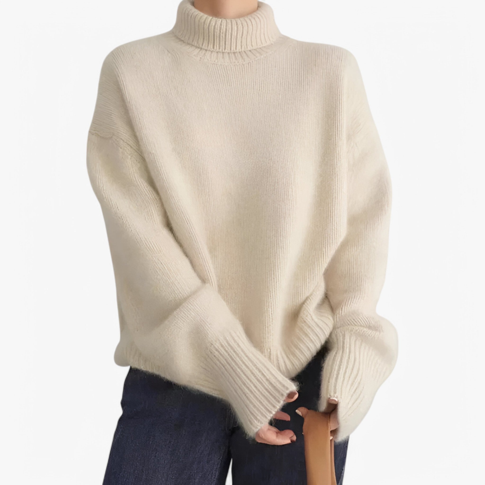 Julia | Kashmir-sweater - blød og stilfuld - Beige - women's fashion - {{ product_tags }