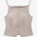 Noemi | Top corset med tynde stropper i minimalistisk stil