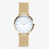 Clare | Round Mesh Watch - Impeccable Refinement