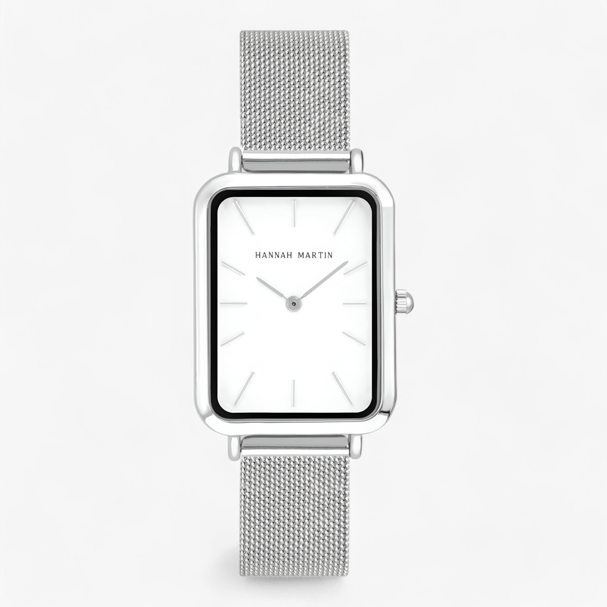 Beatrice | Rektangulært sølvur - holdbart og elegant - - watches - {{ product_tags }